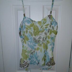 Ann Taylor LOFT Silk-Feel Floral Camisole | Size 8